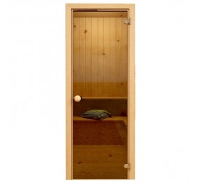 Soul Sauna 700х1870, дверь стекло бронза, коробка СОСНА (Латвия)