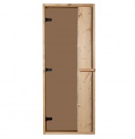 Дверь PREMIO, сухостойная сосна Кело, стекло бронза