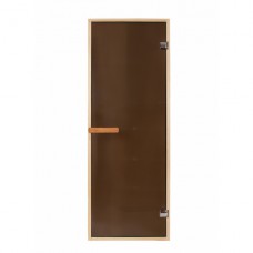Дверь PREMIO 700х1870, стекло бронза, коробка ЛИПА