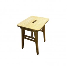 Табурет из абаши (ножки дуб), высота 40 см