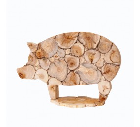 Фигурка  можжевеловая Свинья (на подставке)