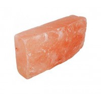 Кирпич из розовой гималайской соли, 200х100х50, шлифованный, одна сторона натуральная