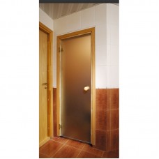 Soul Sauna 700х1870, дверь стекло матовая бронза, коробка СОСНА (Латвия)