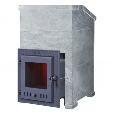 Чугунная печь для бани Техно Лит Гроза 18 (М) с облицовкой Президент (Талькохлорит)