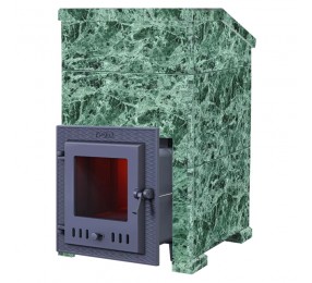 Чугунная печь для бани Техно Лит Гроза 18 (М) с облицовкой Президент (Змеевик)