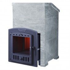 Чугунная печь для бани Техно Лит Гроза 24 (П2) с облицовкой Президент (Талькохлорит)