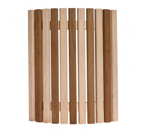 Абажур угловой из ольхи и термо-ольхи, 40 см, выпуклый