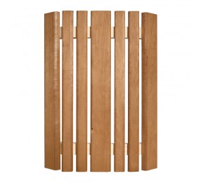 Абажур угловой из термо-ольхи, 40 см, плоский