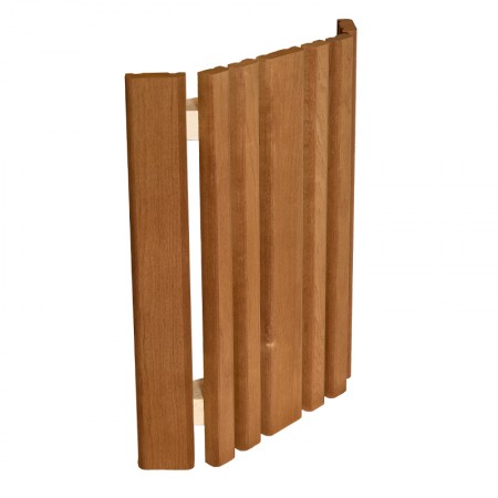 Абажур угловой из термо-ольхи, 40 см, плоский