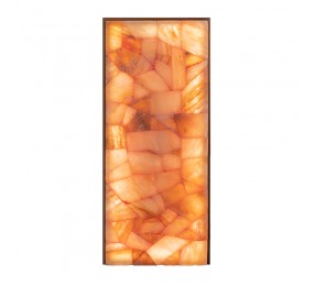 Панно «Мозаика» из шлифованной плитки гималайской соли с подсветкой, 400х1000 мм 