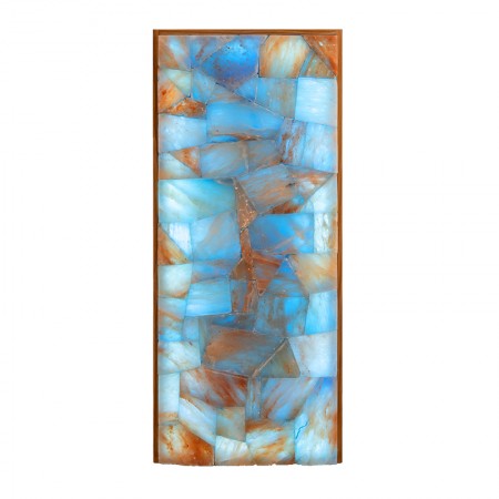 Панно «Мозаика» из шлифованной плитки гималайской соли с подсветкой, 400х1000 мм 