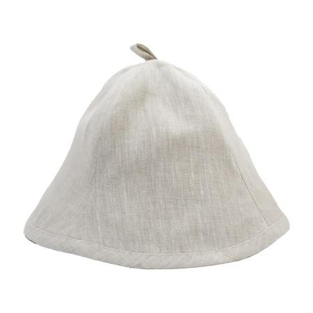 Подарочный набор «Натюрель» №1, 100% лён: халат и шапка 