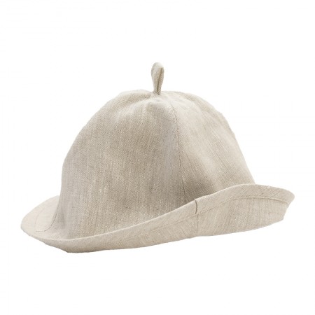 Подарочный набор «Натюрель» №4, 100% лён: полотенце и шапка