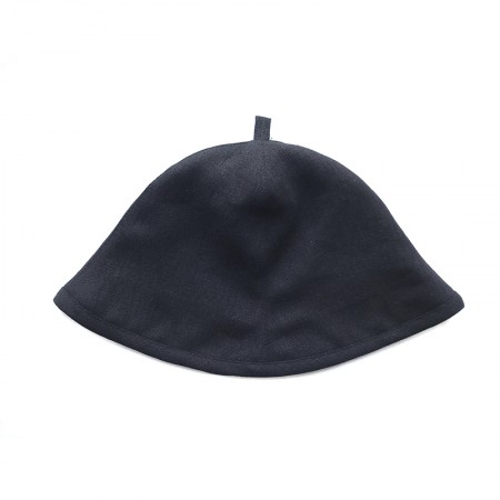 Подарочный набор «Уголь» №7, 100% лён: халат и шапка 
