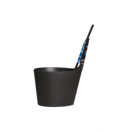 Набор для сауны Rento: шайка с прямой ручкой и черпак, цвет чёрный, арт. 251413