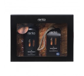 Подарочный набор RENTO «Дёготь»: ароматизатор 400 мл и мыло 