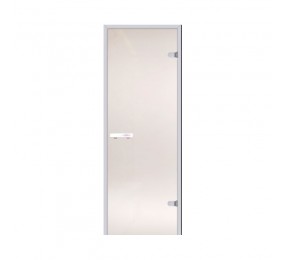 Дверь AKMA для турeцкой парной, 700x1900 , cтекло - матовая бронза, алюминий