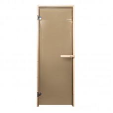 Дверь  Эконом 700х1870, стекло бронза, коробка СОСНА (защёлка)