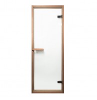 Дверь Lux Edition, Thermo Noire Wood, прозрачное стекло