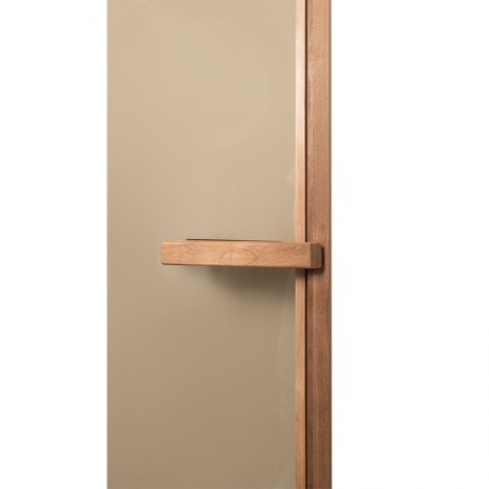 Дверь Lux Edition, Thermo Noire Wood, стекло бронза, окант. кедр канадский