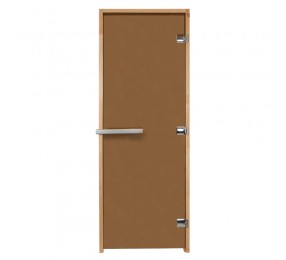 Дверь DoorWood 700х1900, стекло бронза, коробка ОЛЬХА
