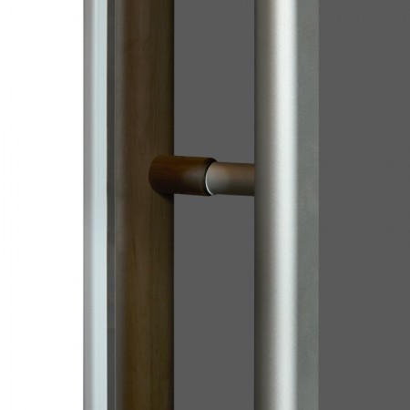 Дверь для сауны и бани Статус 60G 700х1900, стекло серое, коробка ОЛЬХА