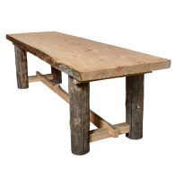 Стол для парения из сухостойного сибирского кедра 2500×800 мм, ножки Кело
