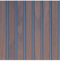Дизайнерские реечные панели Hedonism wood Noire Thermo  (черная основа),  2550х385 мм