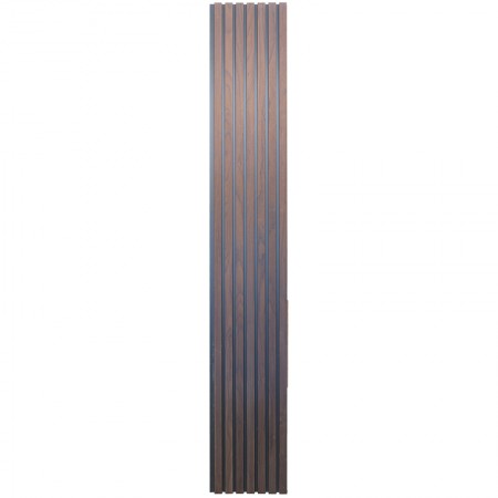 Дизайнерские реечные панели Hedonism wood Noire Thermo  (черная основа),  2550х385 мм