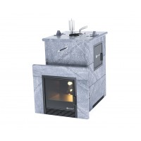 Дровяная печь Изистим (EASYSTEAM) Анапа M2 в облицовке Талькохлорит 