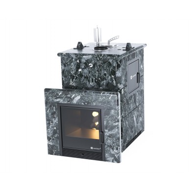 Дровяная печь Изистим (EASYSTEAM) Анапа M2 в облицовке Пироксенит