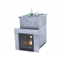 Дровяная печь Изистим (EASYSTEAM) Анапа в облицовке Талькохлорит 