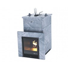 Дровяная печь Изистим (EASYSTEAM) Сочи в облицовке Талькохлорит