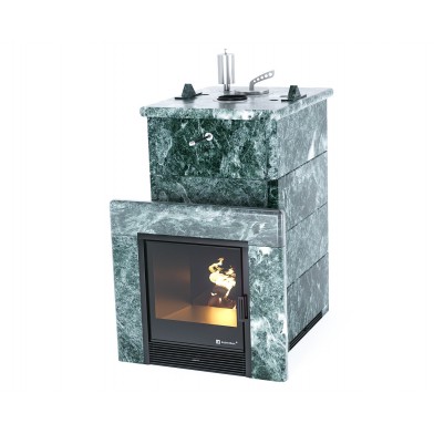 Дровяная печь Изистим (EASYSTEAM) Сочи в облицовке Змеевик