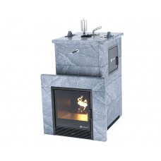 Дровяная печь Изистим (EASYSTEAM) Сочи M2 в облицовке Талькохлорит
