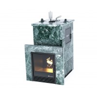 Дровяная печь Изистим (EASYSTEAM) Сочи M2 в облицовке Змеевик