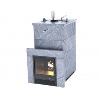 Дровяная печь Изистим (EASYSTEAM) Геленджик в облицовке Талькохлорит