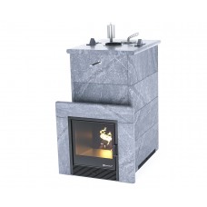 Дровяная печь Изистим (EASYSTEAM) Геленджик в облицовке Талькохлорит