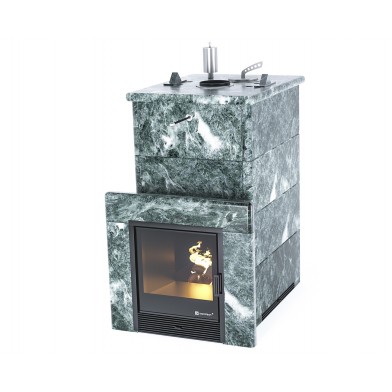 Дровяная печь Изистим (EASYSTEAM) Геленджик в облицовке Змеевик