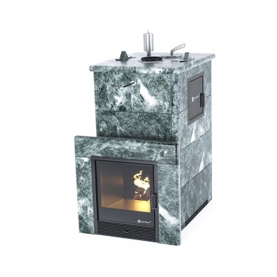Дровяная печь Изистим (EASYSTEAM) Геленджик М2 в облицовке Змеевик