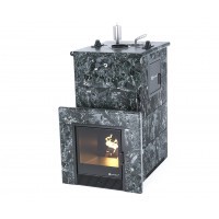 Дровяная печь Изистим (EASYSTEAM) Геленджик М2 в облицовке Пироксенит