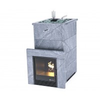 Дровяная печь Изистим (EASYSTEAM) Геленджик в облицовке Талькохлорит