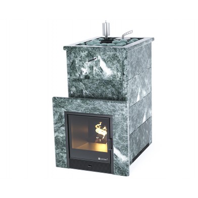 Дровяная печь Изистим (EASYSTEAM) Геленджик в облицовке Змеевик