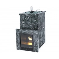 Дровяная печь Изистим (EASYSTEAM) Геленджик в облицовке Пироксенит