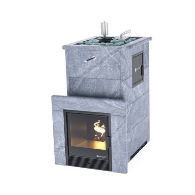 Дровяная печь Изистим (EASYSTEAM) Геленджик М2 в облицовке Талькохлорит