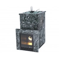 Дровяная печь Изистим (EASYSTEAM) Геленджик М2 в облицовке Пироксенит