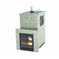 Дровяная печь Изистим (EASYSTEAM) Геленджик М2 в облицовке Жадеит