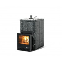 Дровяная печь Изистим (EASYSTEAM) Южная 9 в облицовке Пироксенит