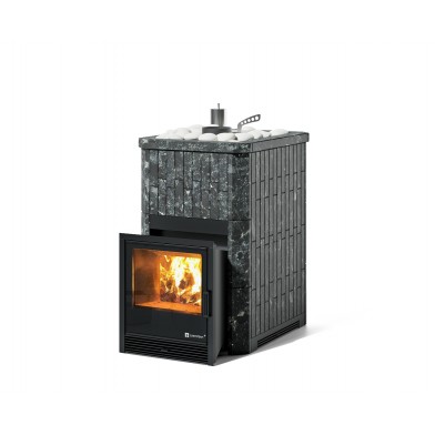 Дровяная печь Изистим (EASYSTEAM) Южная 9 в облицовке Пироксенит