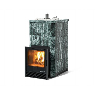Дровяная печь Изистим (EASYSTEAM) Южная 22 в облицовке Змеевик
